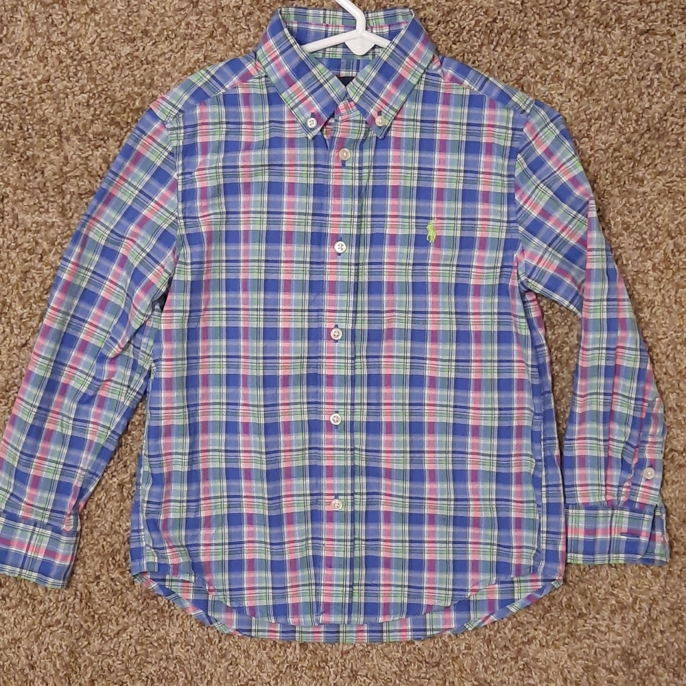 Ralph Lauren boys button down collar dress shirt